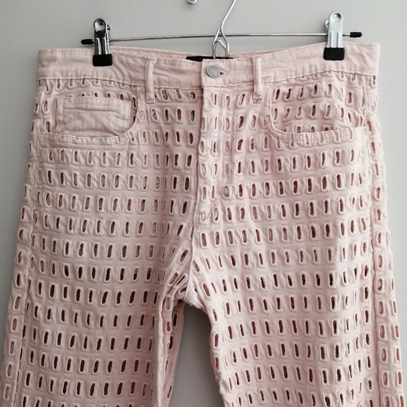 Isabel Marant Spring '14 Runway Pierce Pantalon Cutout Pink Jeans 38 (6 US) - Picture 4 of 16